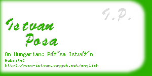 istvan posa business card